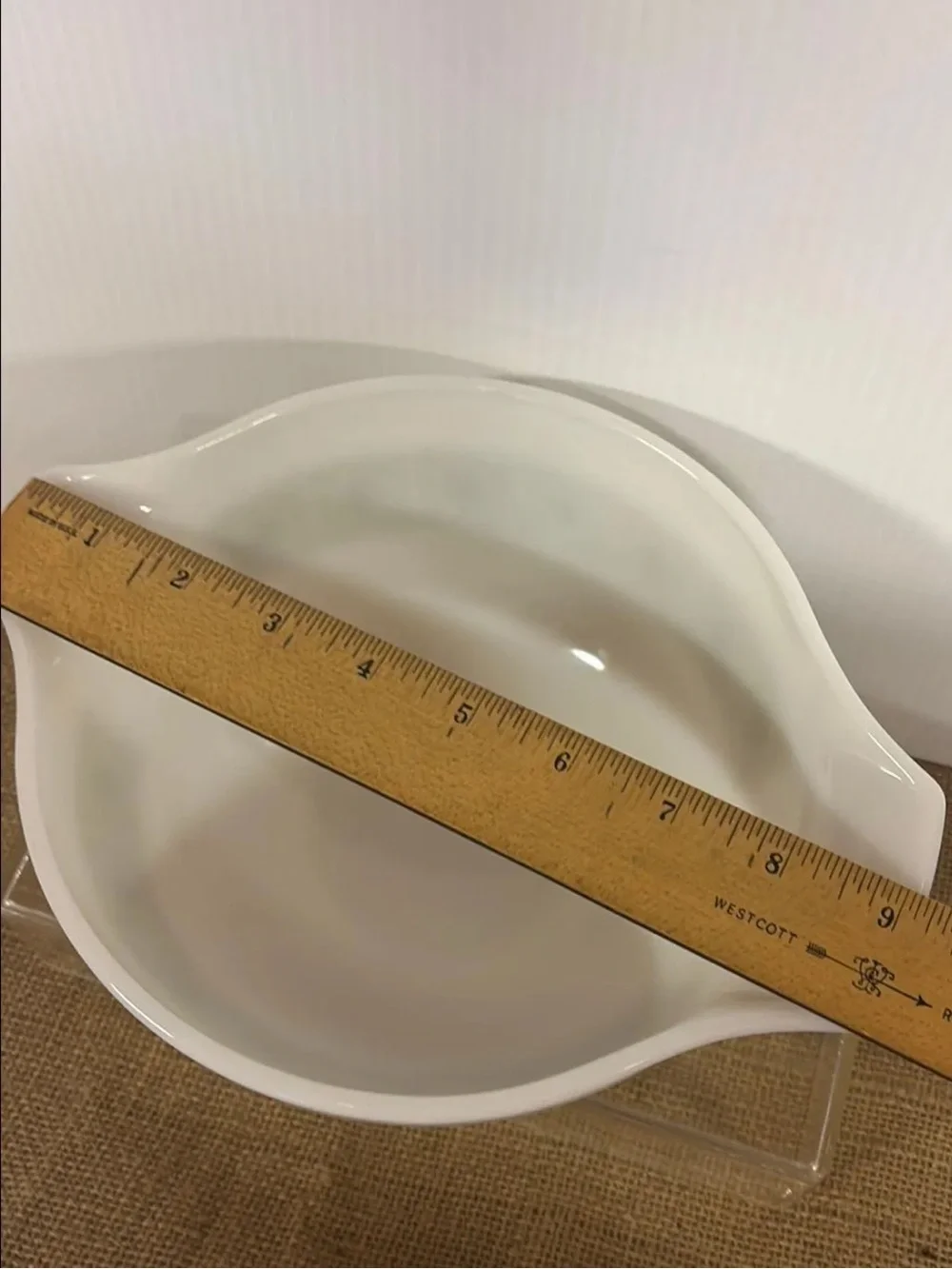 PYREX • Vintage #442 VERDE Cinderella 1.5 QT Mixing Bowl • Square Flower USA